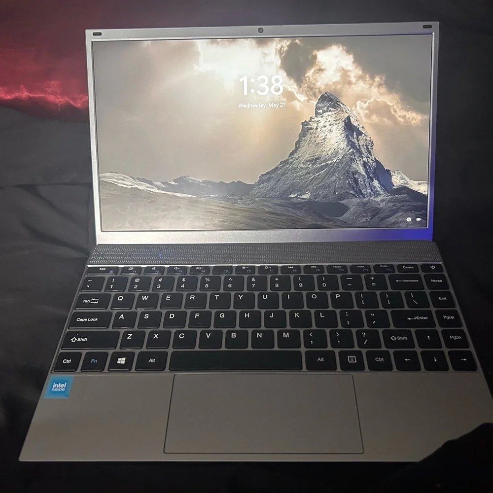 Intel Silver Ultrabook with Thin-Bezel Display and Backlit Keyboard